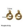 1 Pair Exaggerated Solid Color Alloy Drop - Image 3