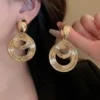 1 Pair Exaggerated Solid Color Alloy Drop - Image 4