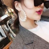 Oversized Artificial Pearl Big Ear Hoop - Image 2