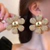 Streetwear Flower Alloy Ear Studs - Image 2